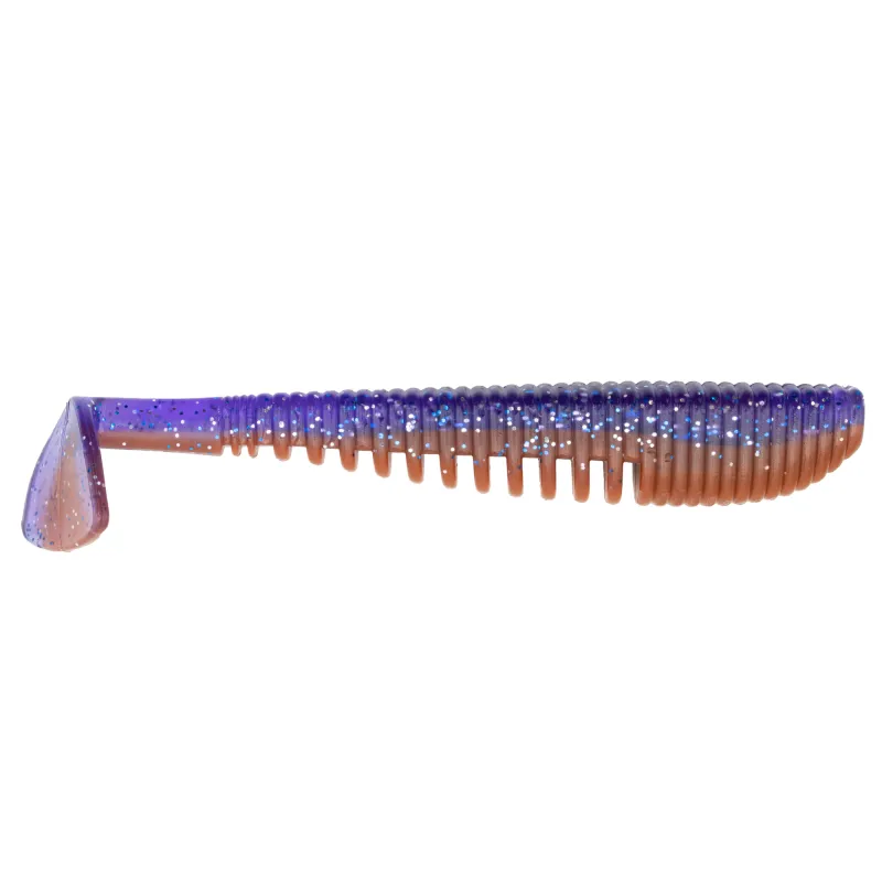 Senshu MG Shad 10cm - Purple Ice/Orange - 8g - 5 Stück
