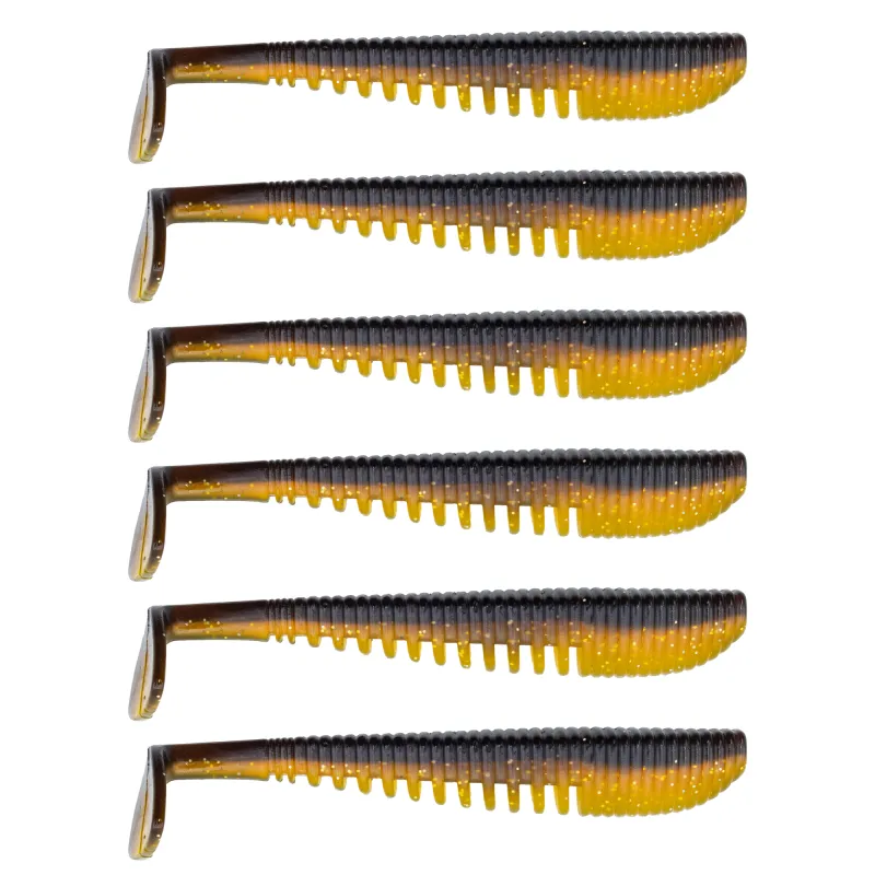 Senshu MG Shad 7.5cm - Pumpkin Yellow - 3.5g - 6 Stück