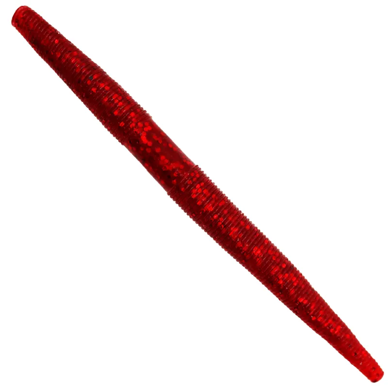 Senshu Ned Worm 8 Stück -11cm - 6g - Glitter Red