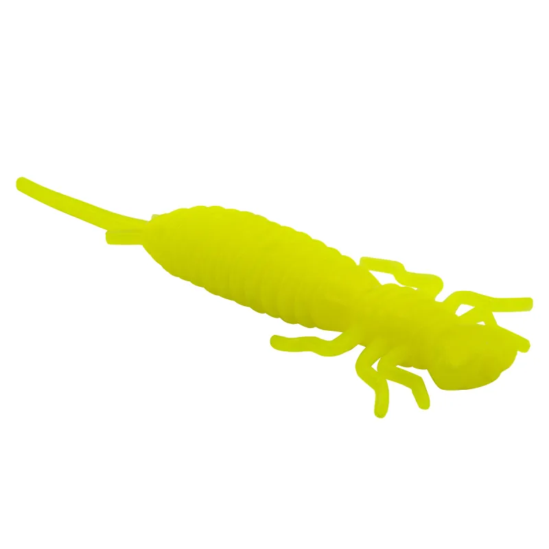 Senshu Nymph Crawler 4cm - Yellow Fluo - 0.47g - 10 Stück