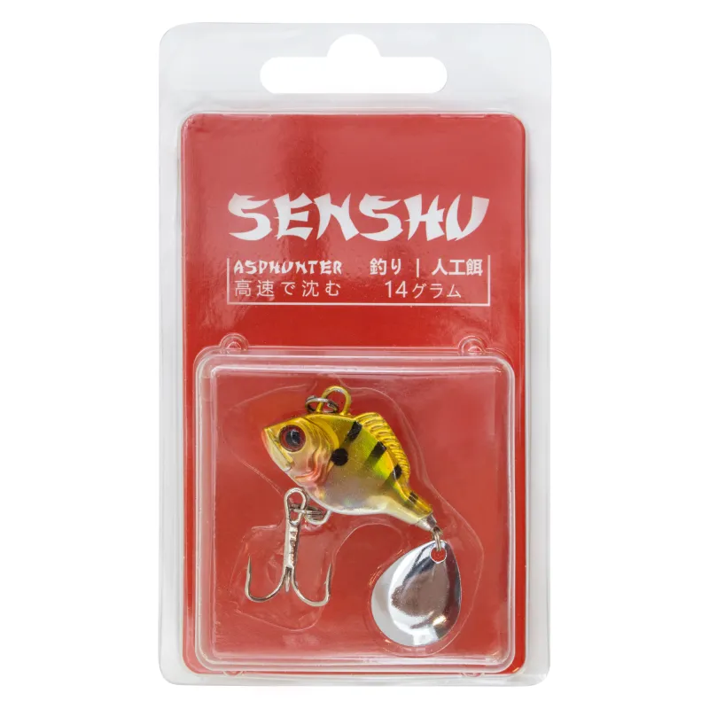 Senshu Rapfenblei V2 mit Spinnerblatt Barsch - 14g - 1Stück