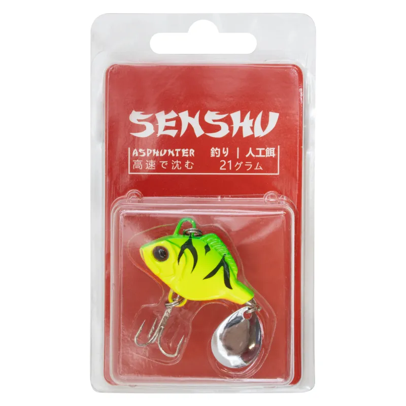 Senshu Rapfenblei V2 mit Spinnerblatt Firetiger - 21g - 1Stück