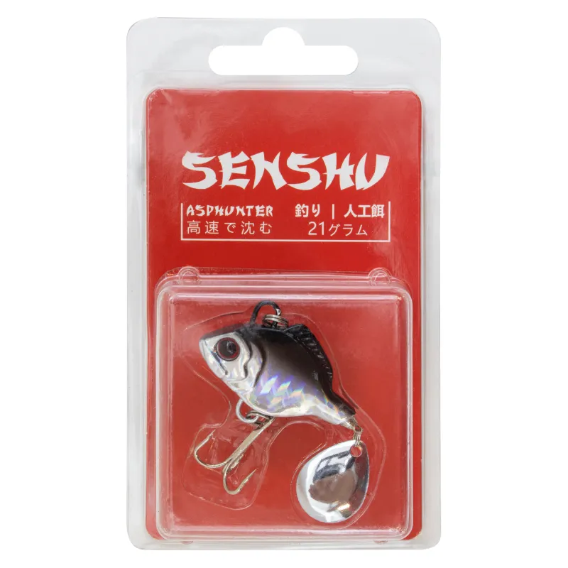 Senshu Rapfenblei V2 mit Spinnerblatt Holo Weißfisch - 21g - 1Stück