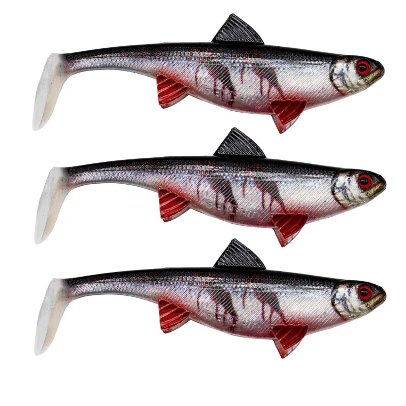 Senshu Real Fin Shad 12cm - Bloody Baitfish - 13g - 3 Stück