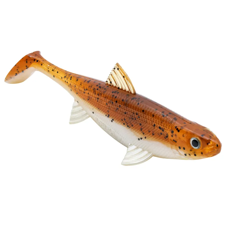 Senshu Real Fin Shad 8cm - Magic Motoroil - 4g - 4 Stück