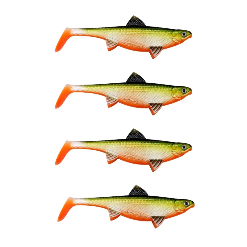 Senshu Real Fin Shad 8cm - Orange Belly - 4g - 4 Stück