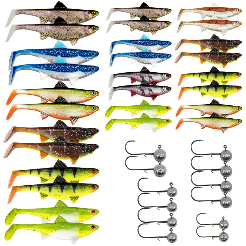 Senshu Real Fin Shad Promo Box 40 Teile