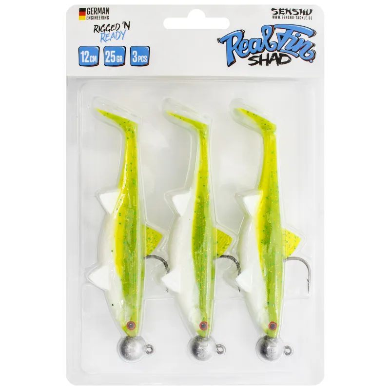 Senshu Real Fin Shad Ready2Catch 12cm - Fruty - 25g - 3 Stück