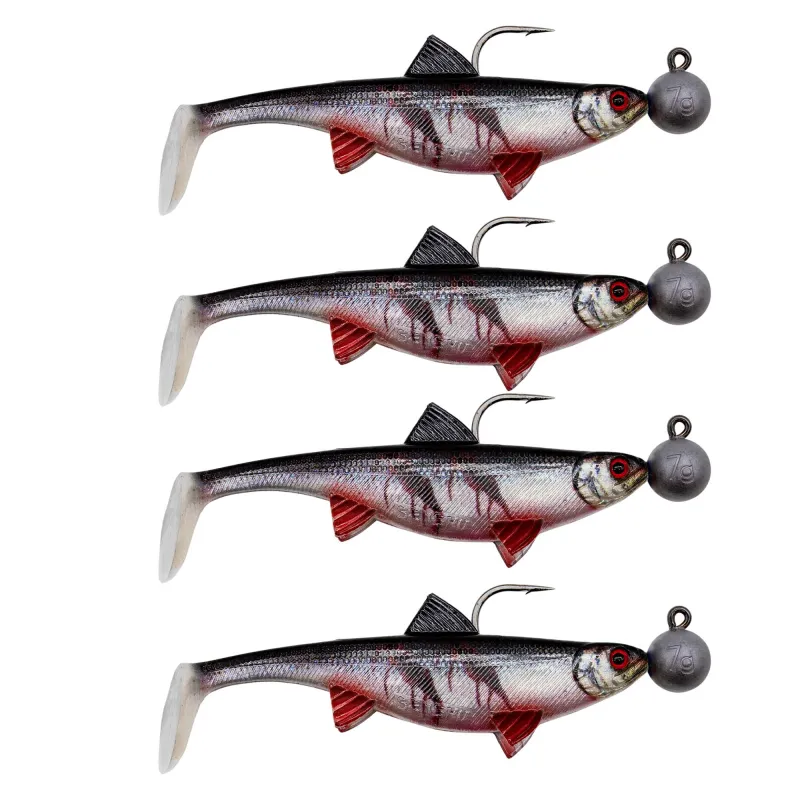 Senshu Real Fin Shad Ready2Catch 8cm - Bloody Baitfish - 11g - 4 Stück