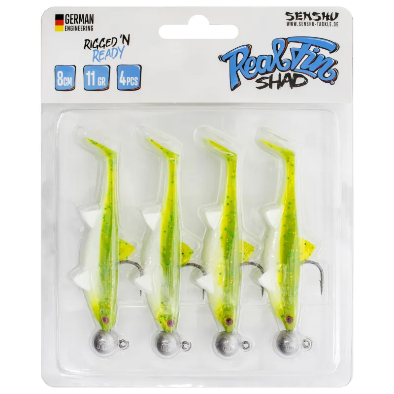 Senshu Real Fin Shad Ready2Catch 8cm - Fruty - 11g - 4 Stück