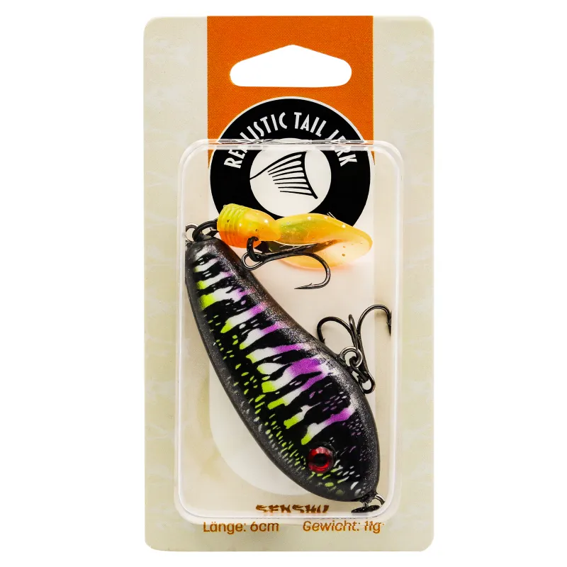 Senshu Realistic Tail Jerk 6cm - Black Moon - 11g - 1 Stück