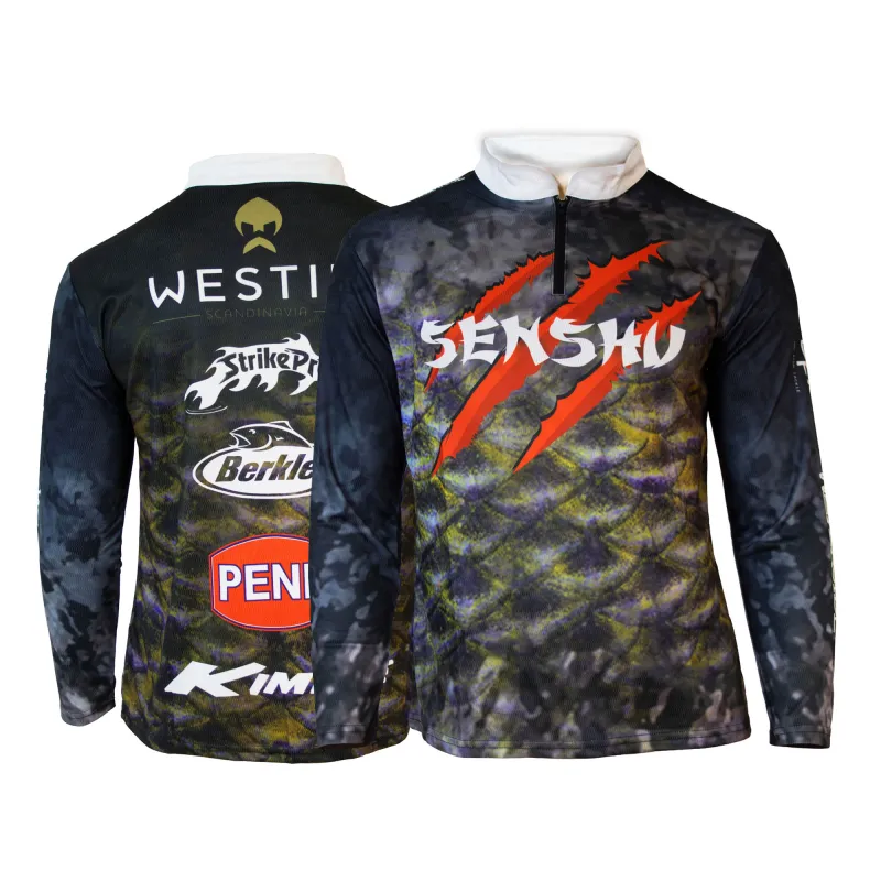 Senshu Tournament Jersey (Westin, Berkley, Penn, Abu Garcia, Svartzonker uvm.) grau - Gr. M