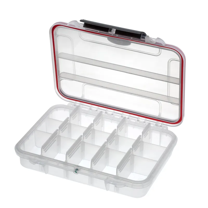Senshu Wasserdichte Kunstköderbox Transparent - 23,0 x 17,5 x 5,3cm