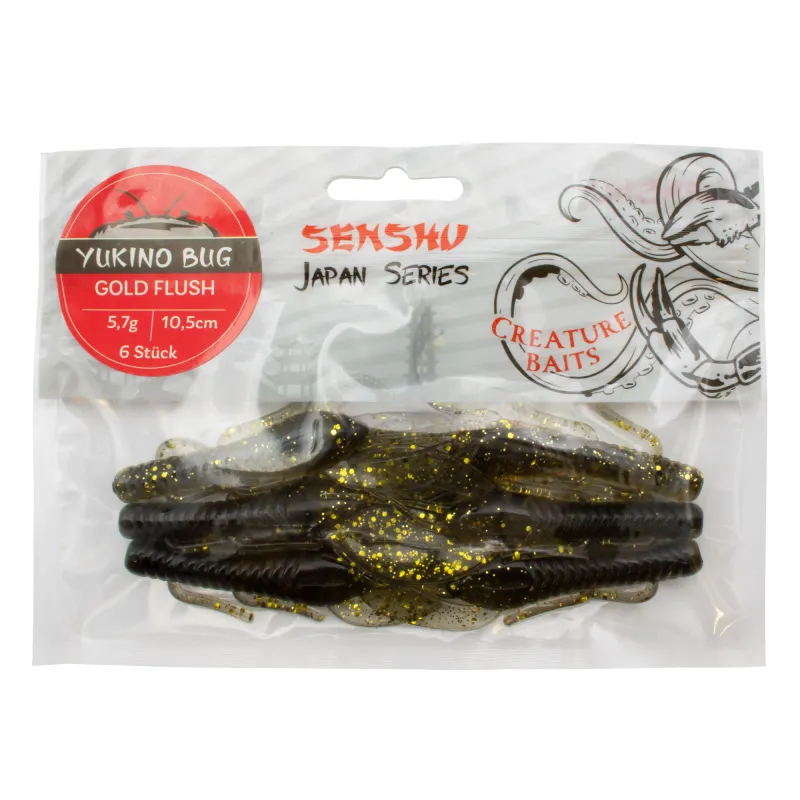 Senshu Yukino Bug 10.5cm - Gold Flush - 5.7g - 6 Stück