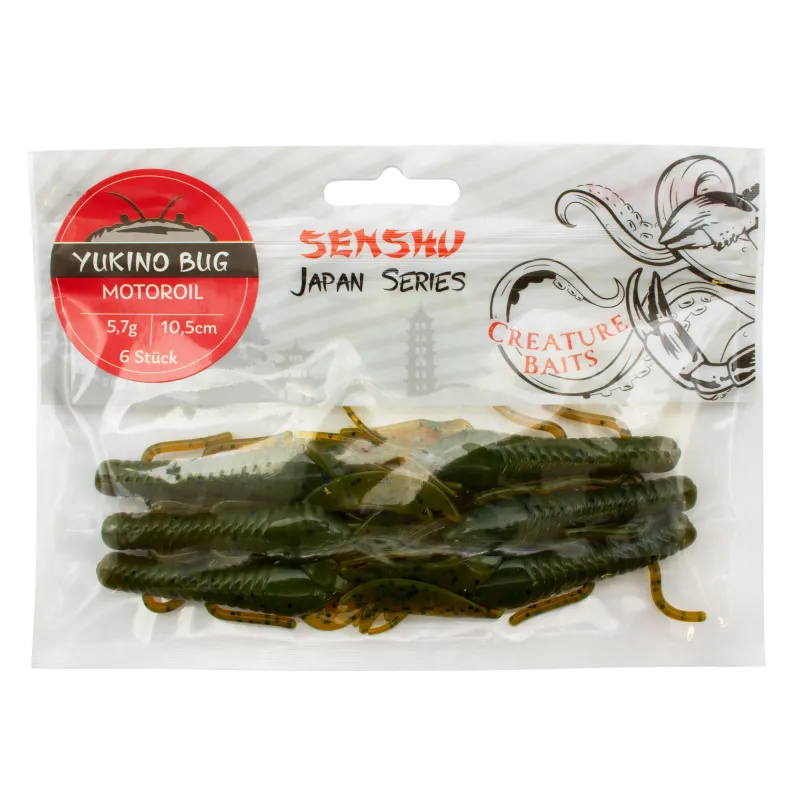 Senshu Yukino Bug 10.5cm - Motoroil - 5.7g - 6 Stück