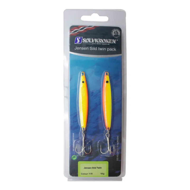 Sölvkroken Jensen Sild Twin 18g 2 Stück Y/R - 18g - 2 Stück