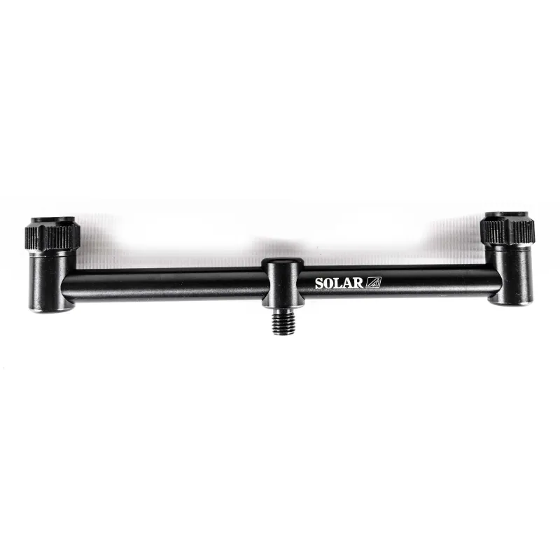 Solar Tackle A1 Aluminium 2-Rod Fixed Buzz Bar schwarz - 15cm