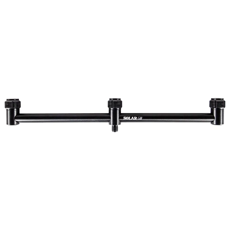 Solar Tackle A1 Aluminium Adjustable 3 Rod Buzz Bar schwarz - 30-46cm