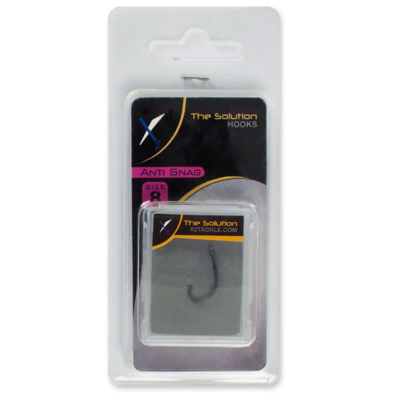 The Solution Anti Snag Hook Gr. 8 Karpfen und Boiliehaken Gr.8 - 10Stück