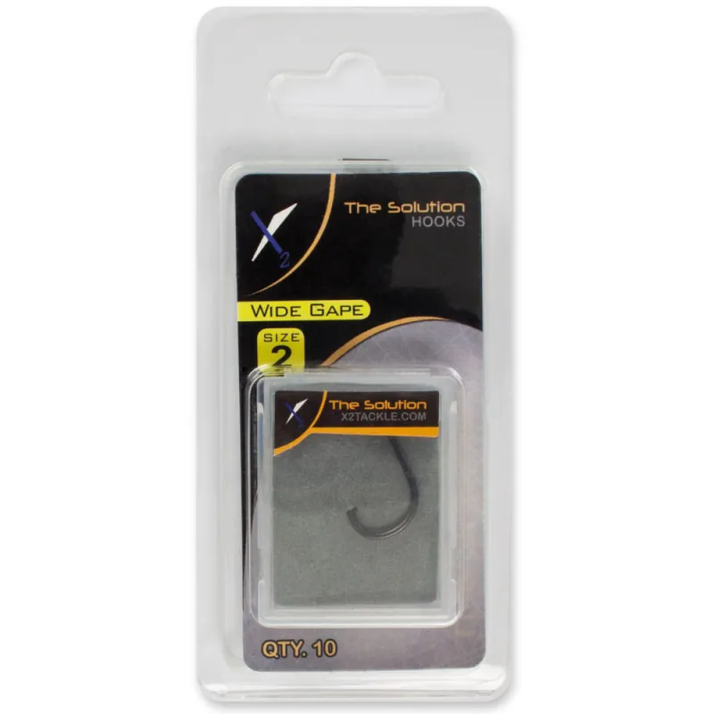 The Solution Wide Gape Hook Gr. 2 Karpfen und Boiliehaken