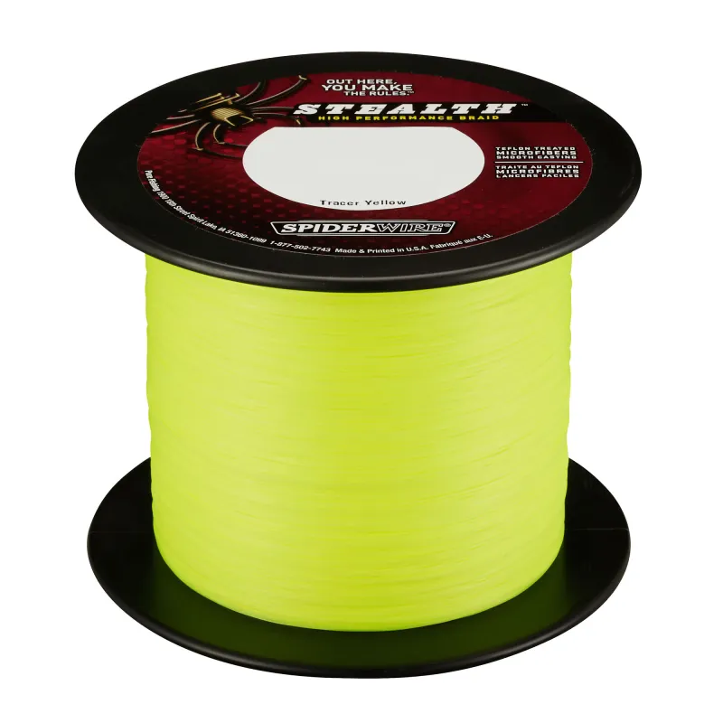 Spiderwire Stealth Braid yellow 0,10mm 1m von der Großspule 1m - 0,10mm -Hi-Vis Yellow - 6,2kg