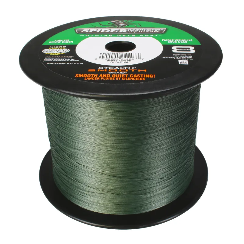 Spiderwire Stealth Smooth 8 Moss green 1m von der Großspule TK40,8kg - 0,35mm