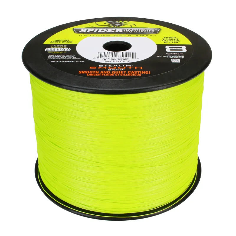 Spiderwire Stealth Smooth 8 Yellow TK40,8kg - 0,35mm - 1m von der Großspule