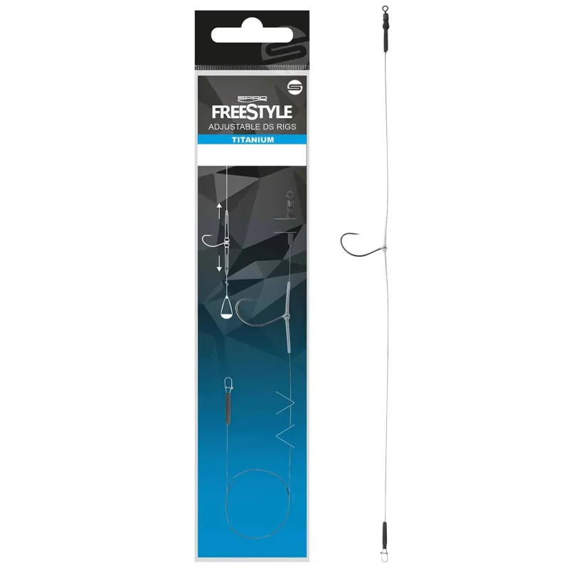 SPRO Freestyle Titanium Adjustable DS Rig - 30cm - Gr.1 - 1Stück