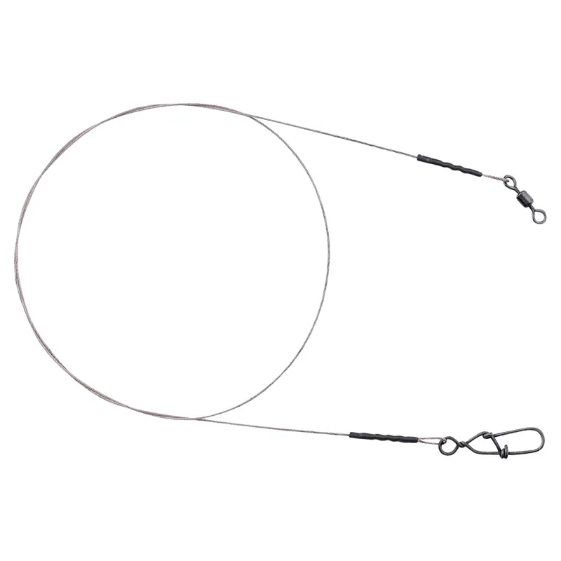 SPRO Matt Black Leader 7x7 Wire 40cm - 0.45mm - 15kg - 2Stück