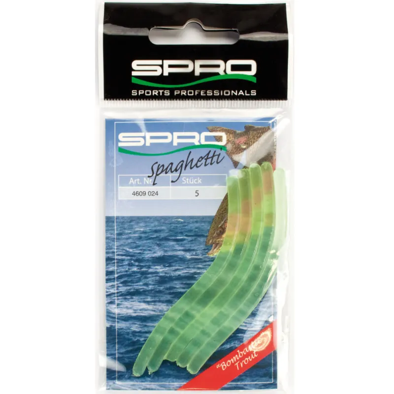 SPRO Spaghettis LU/GR Luminous Green - 5Stück