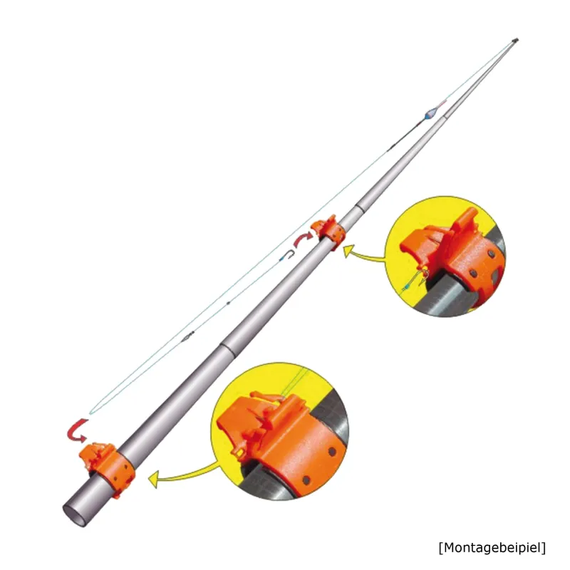 Stonfo Rutenclip Gr.1+2 Gr.1+2 - 6-22/14-33mm - 2Stück