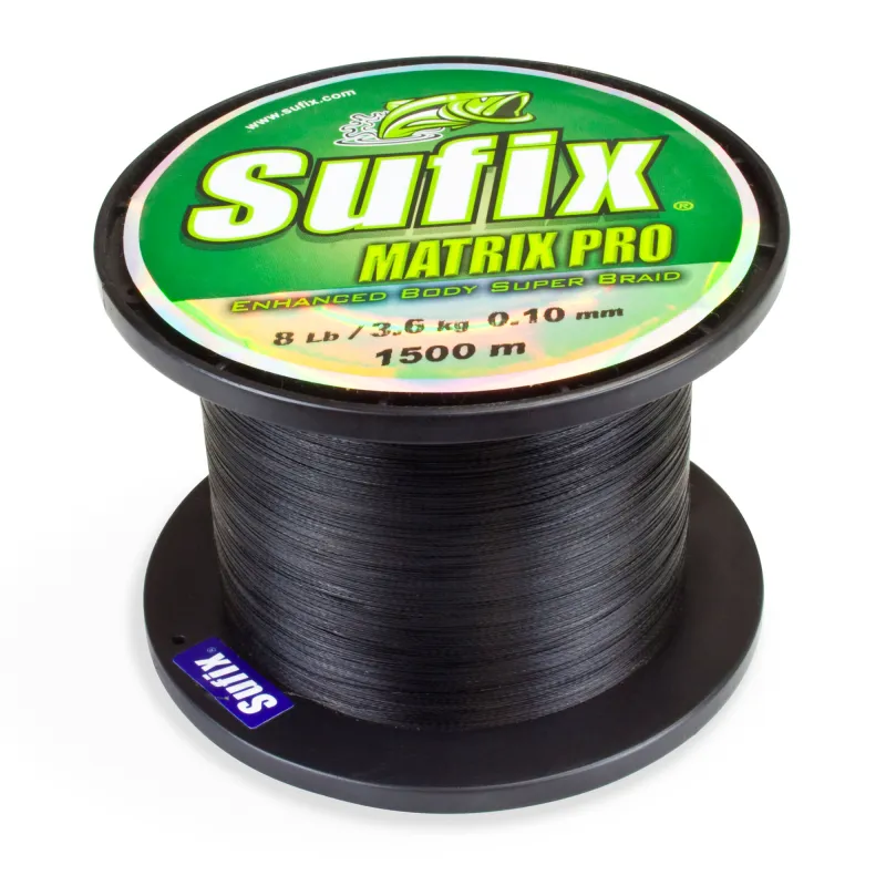 Sufix Matrix Pro black Braid 1500m - black - TK3,6kg