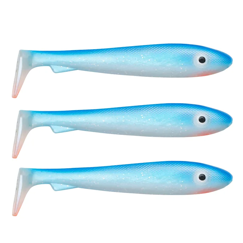 Svartzonker Sweden McRubber BigBass 12.5cm - Blue Pearl - 21g - 3 Stück