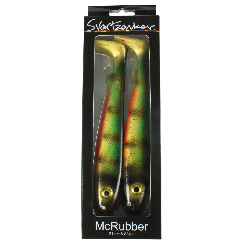 Svartzonker Sweden McRubber 21cm - Old School Perch - 85g - 2 Stück