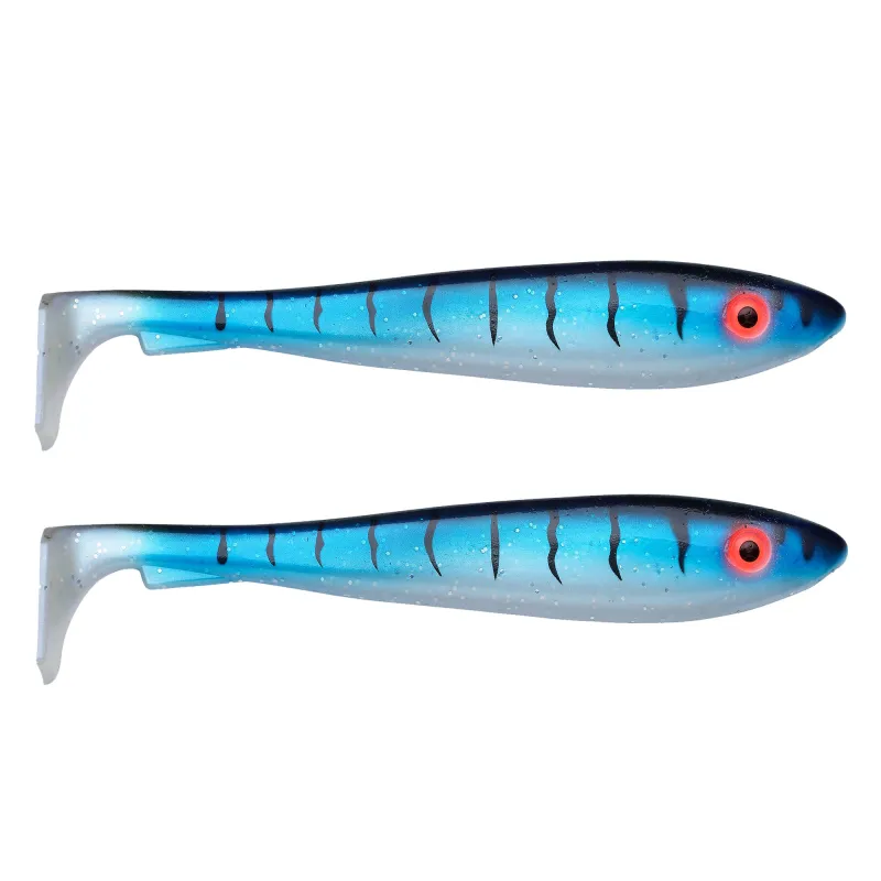 Svartzonker Sweden McRubber Shad 23cm - UV Pearl Makrill - 63g - 2 Stück