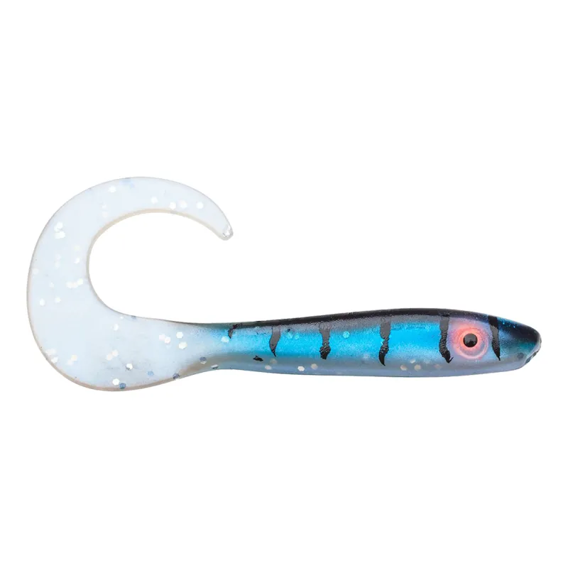 Svartzonker Sweden McRubber Tail Twister 11cm - UV Pearl Mackerel - 4.5g - 10 Stück