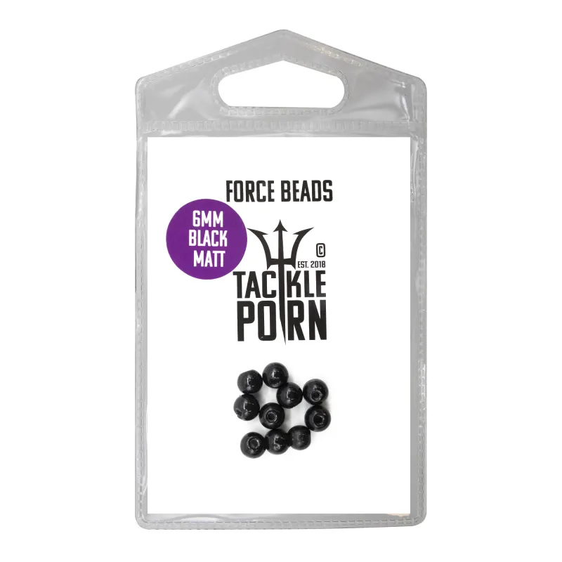 Tackle P*rn Force Beads black - 10Stück