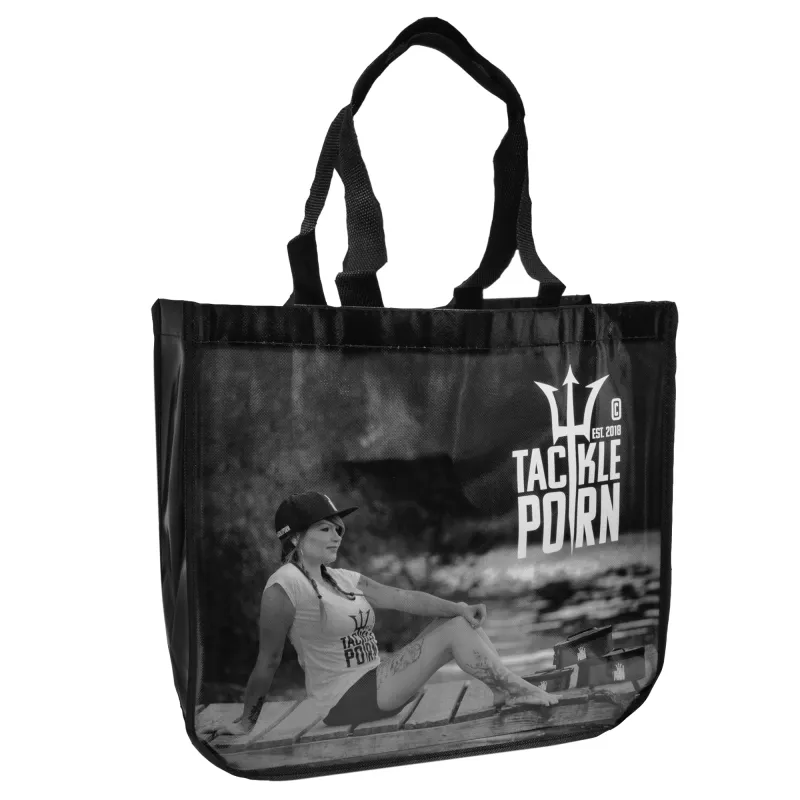 Tackle P*rn Non Woven Picture Bag 40 x 36 x 16cm - schwarz