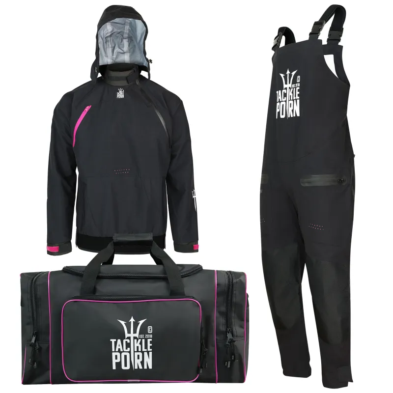 Tackle P*rn Pink Popper - Jacket + Pants + Travel Bag