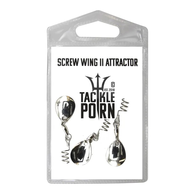 Tackle P*rn Screw Wing II Attractor silver - 3Stück