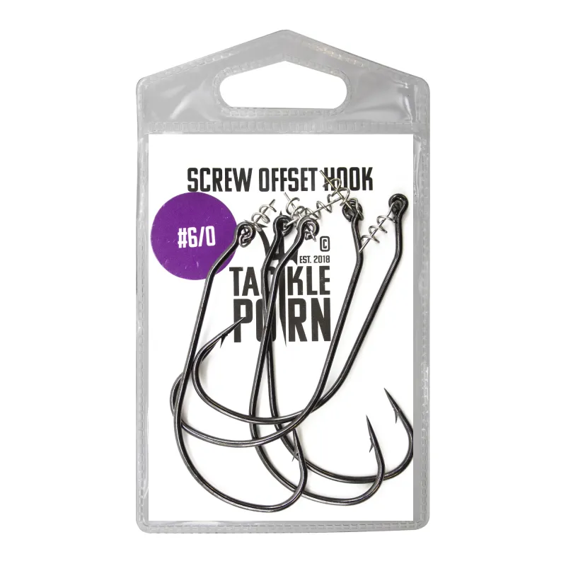 Tackle P*rn Shallow Screw Hook 5Stück