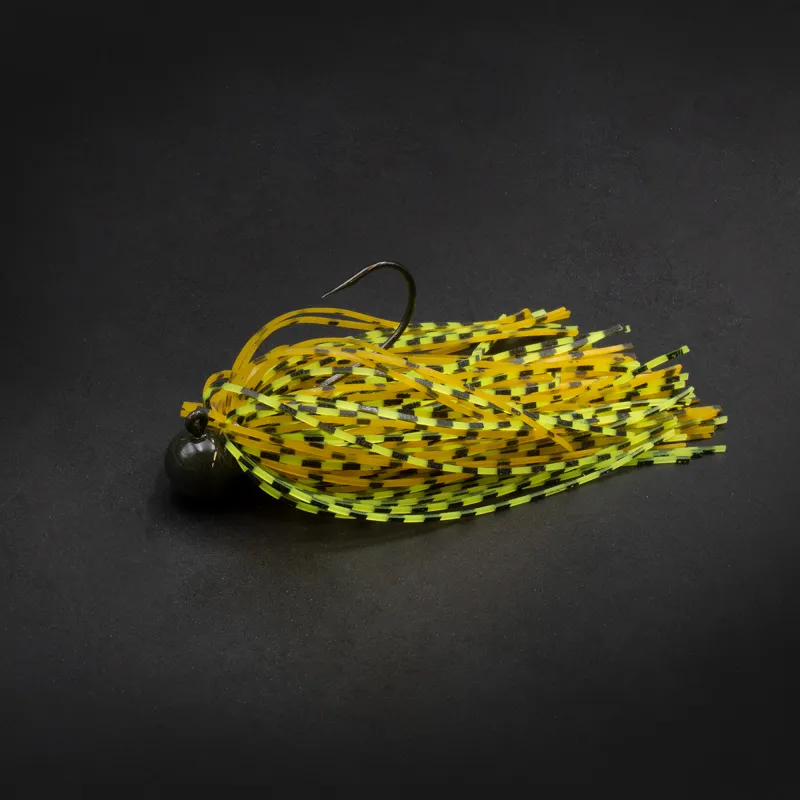 Tackle P*rn Skirted Jig 12g - Orange Lime - 1Stück