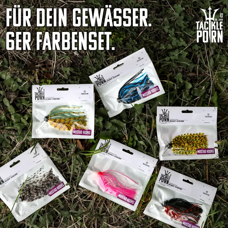 Tackle P*rn Skirted Jig Set 12g - 6 Stück