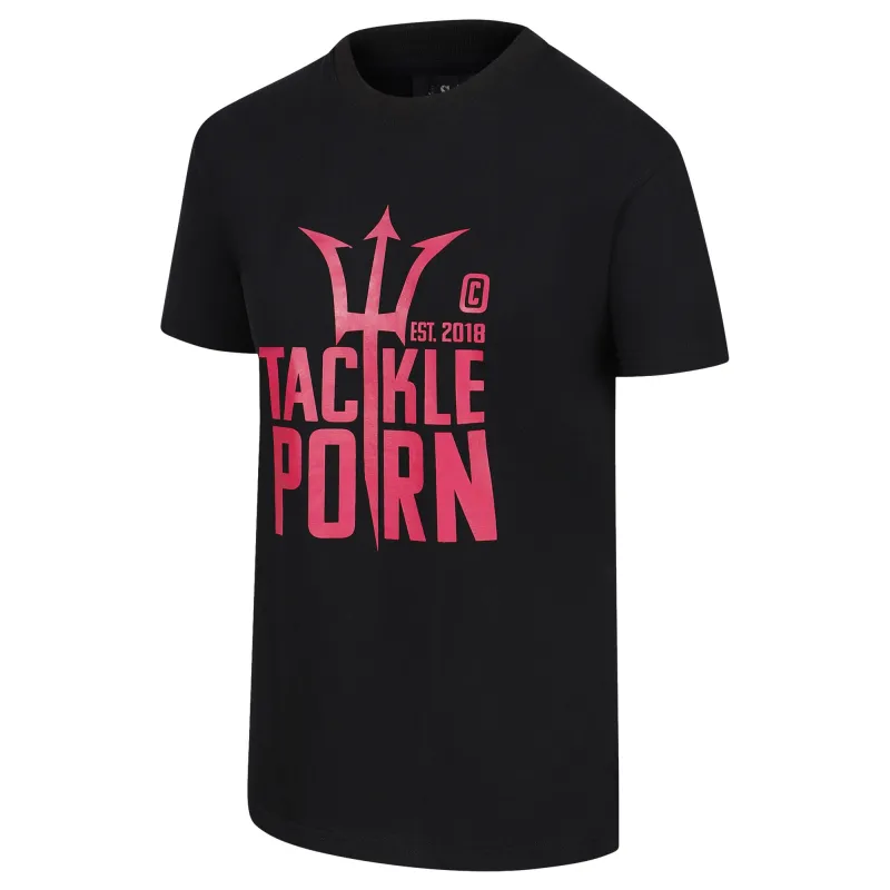 Tackle P*rn T-Shirt Ladies "Big Logo" Gr. XS - schwarz