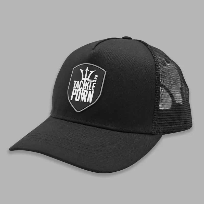 Tackle P*rn Trucker Cap "Logo Patch" schwarz - Gr. uni