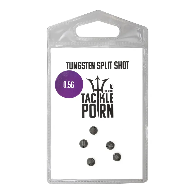 Tackle P*rn Tungsten Split Shot 0,5g - natur - 5Stück