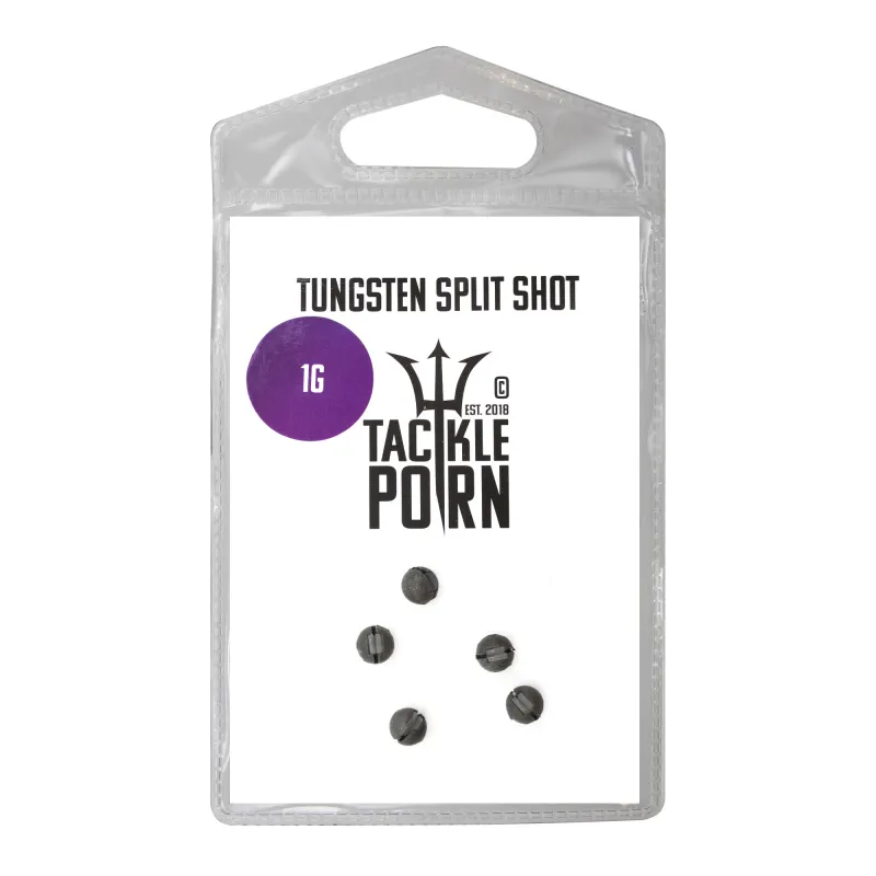 Tackle P*rn Tungsten Split Shot 1g - natur - 5Stück