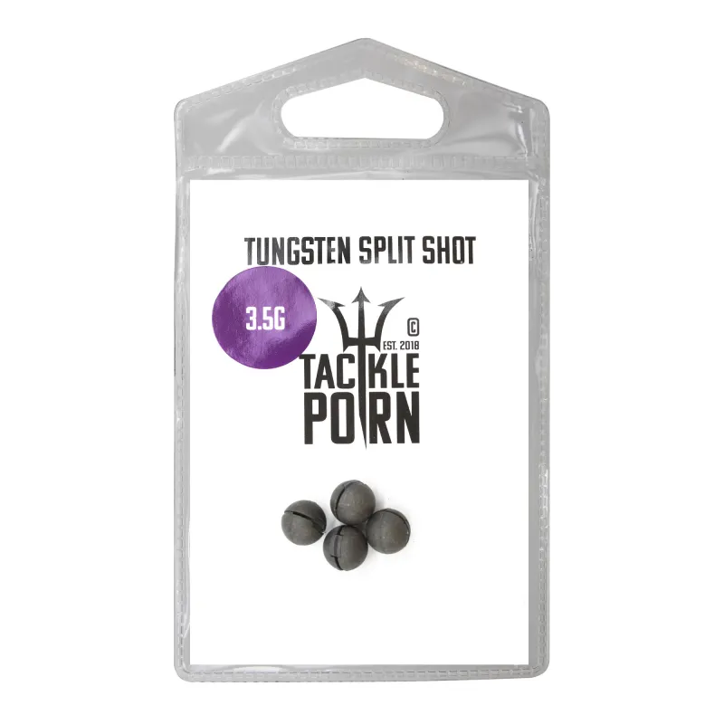 Tackle P*rn Tungsten Split Shot 3,5g - natur - 4Stück