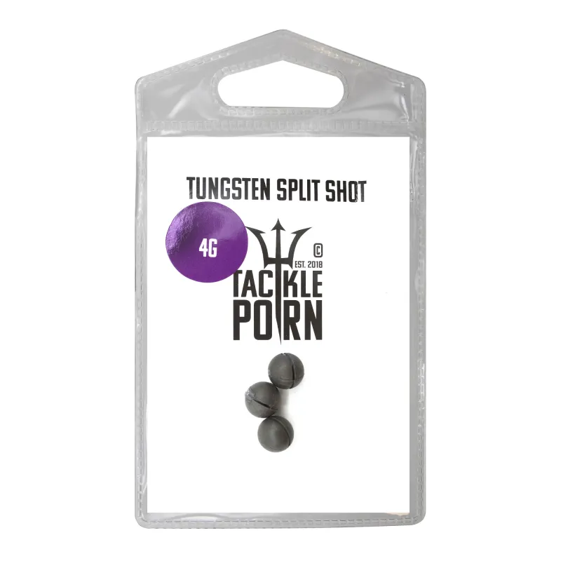 Tackle P*rn Tungsten Split Shot 4g - natur - 3Stück