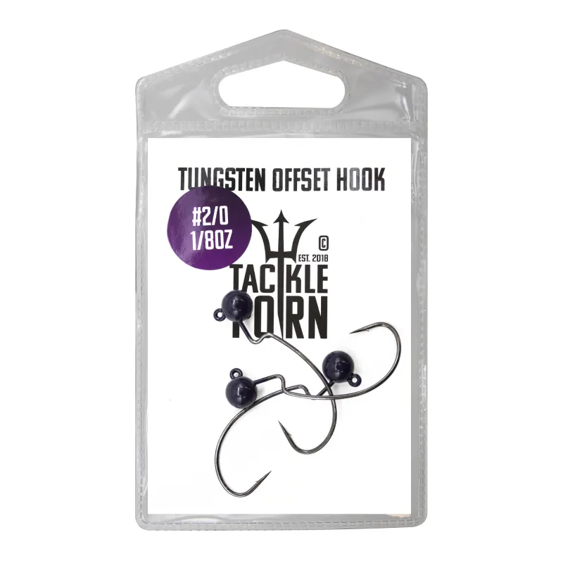 Tackle P*rn Tungsten Weighted Offset Hook 1/8oz - 3Stück
